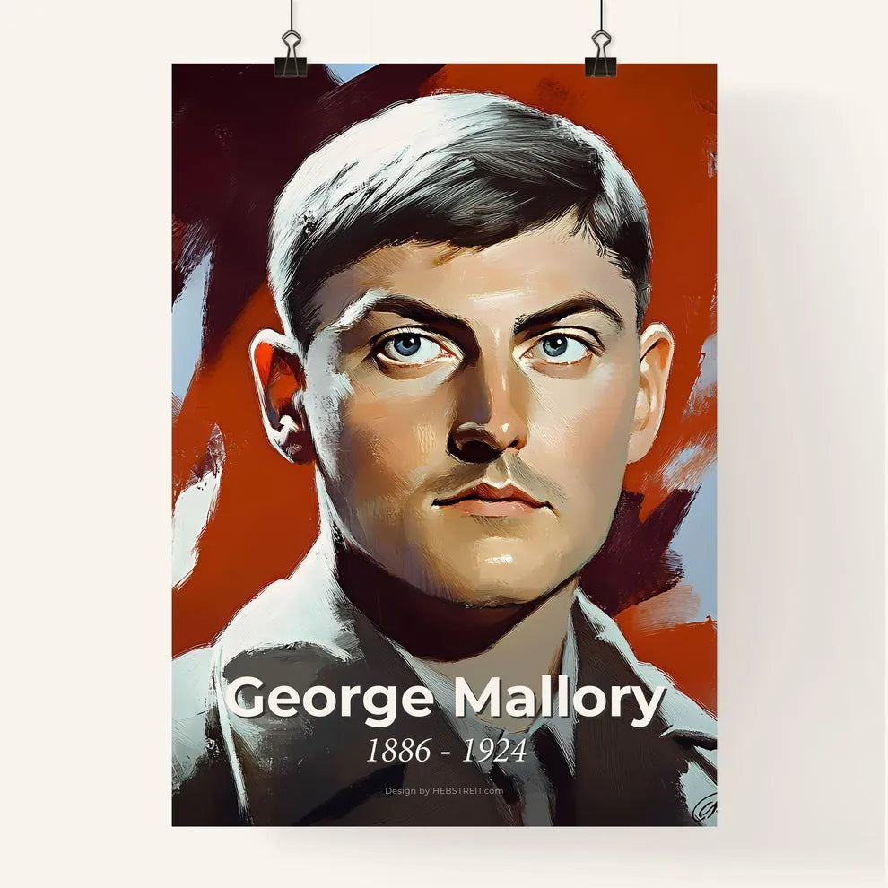 Portrait of George Mallory Poster