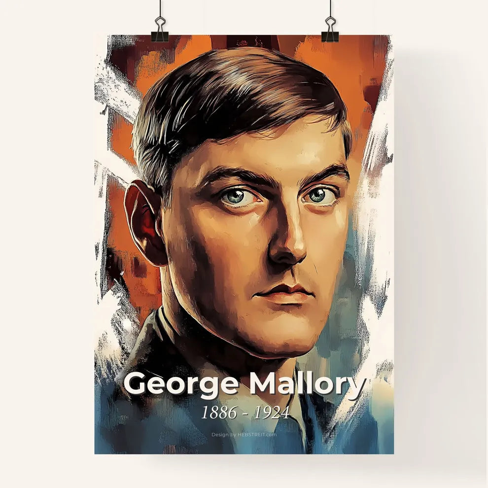 Portrait of George Mallory Poster