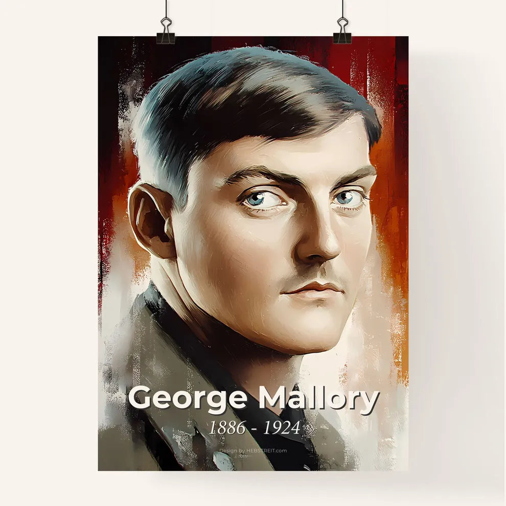 Portrait of George Mallory Poster