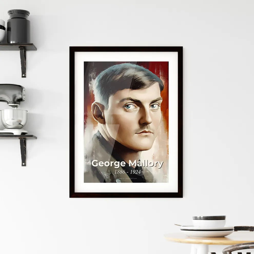 Portrait of George Mallory Framed Print