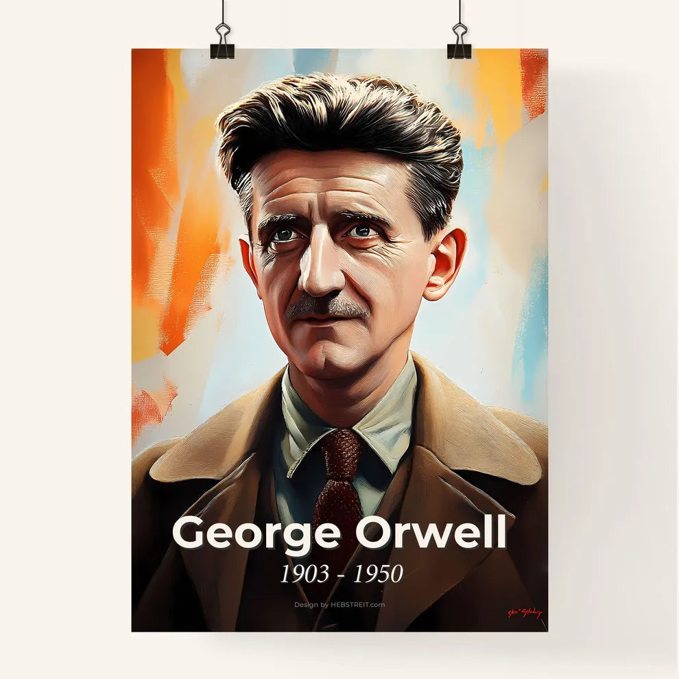 Portrait of George Orwell Poster