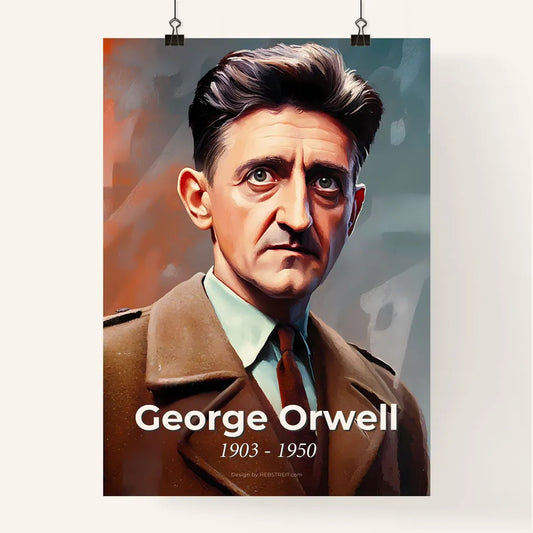 Portrait of George Orwell Poster