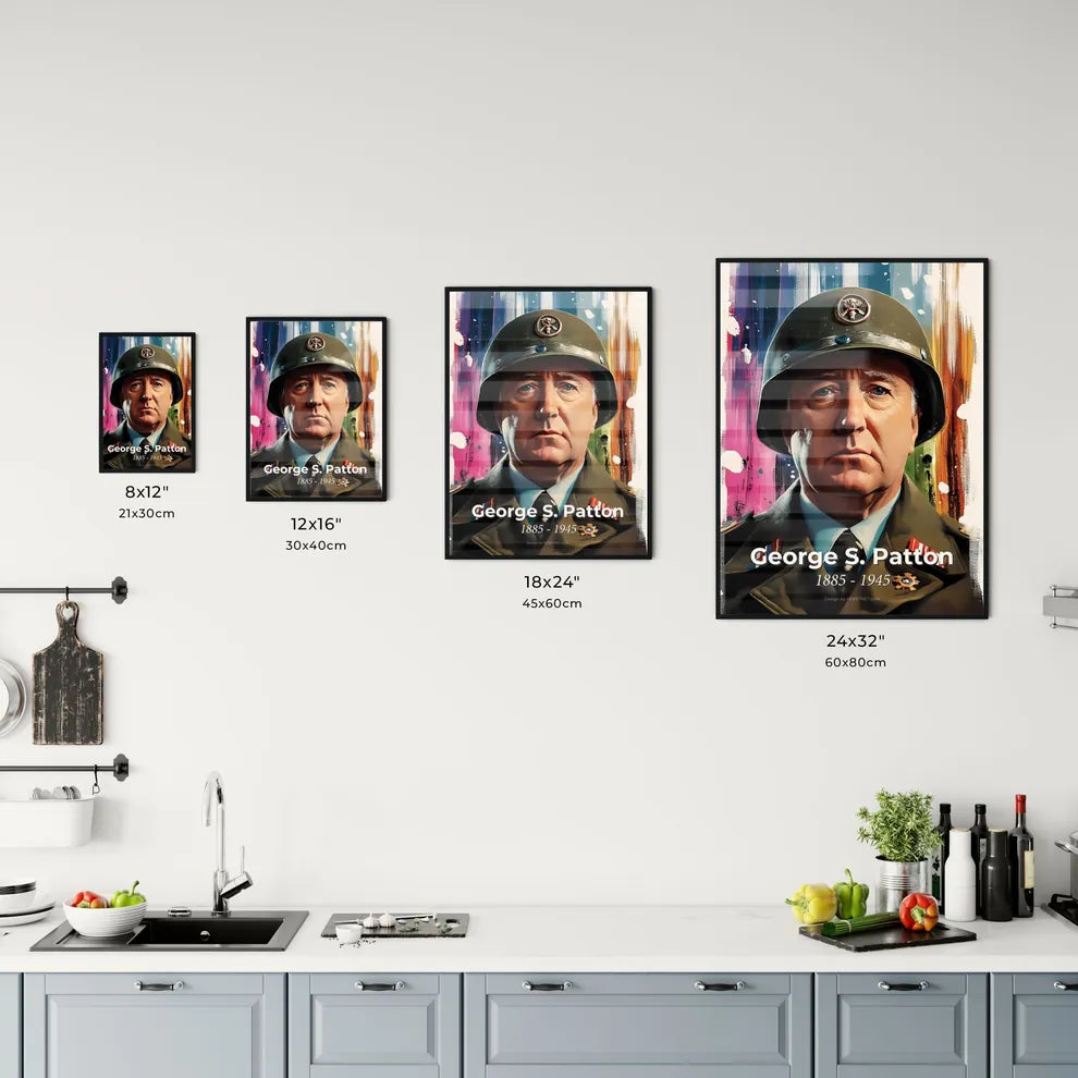 Portrait of George S. Patton Size Chart