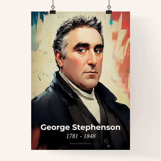 Portrait of George Stephenson Poster