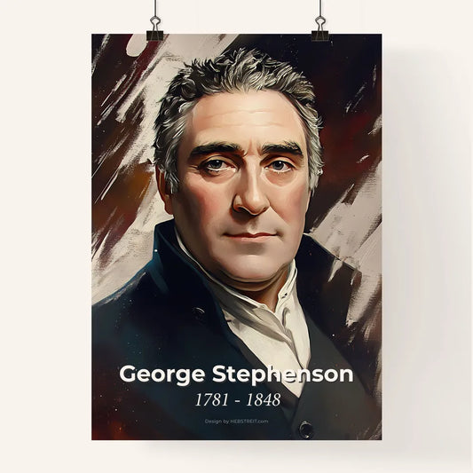 Portrait of George Stephenson Poster