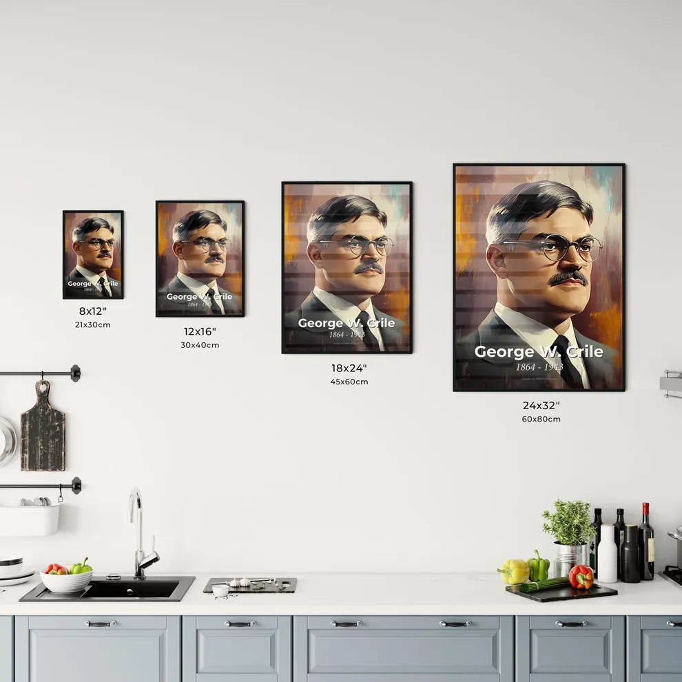 Portrait of George W. Crile Size Chart