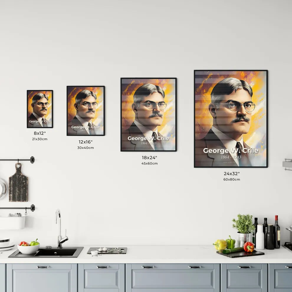 Portrait of George W. Crile Size Chart