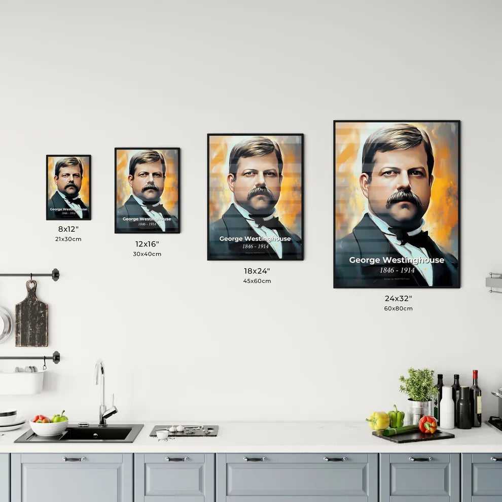 Portrait of George Westinghouse Size Chart