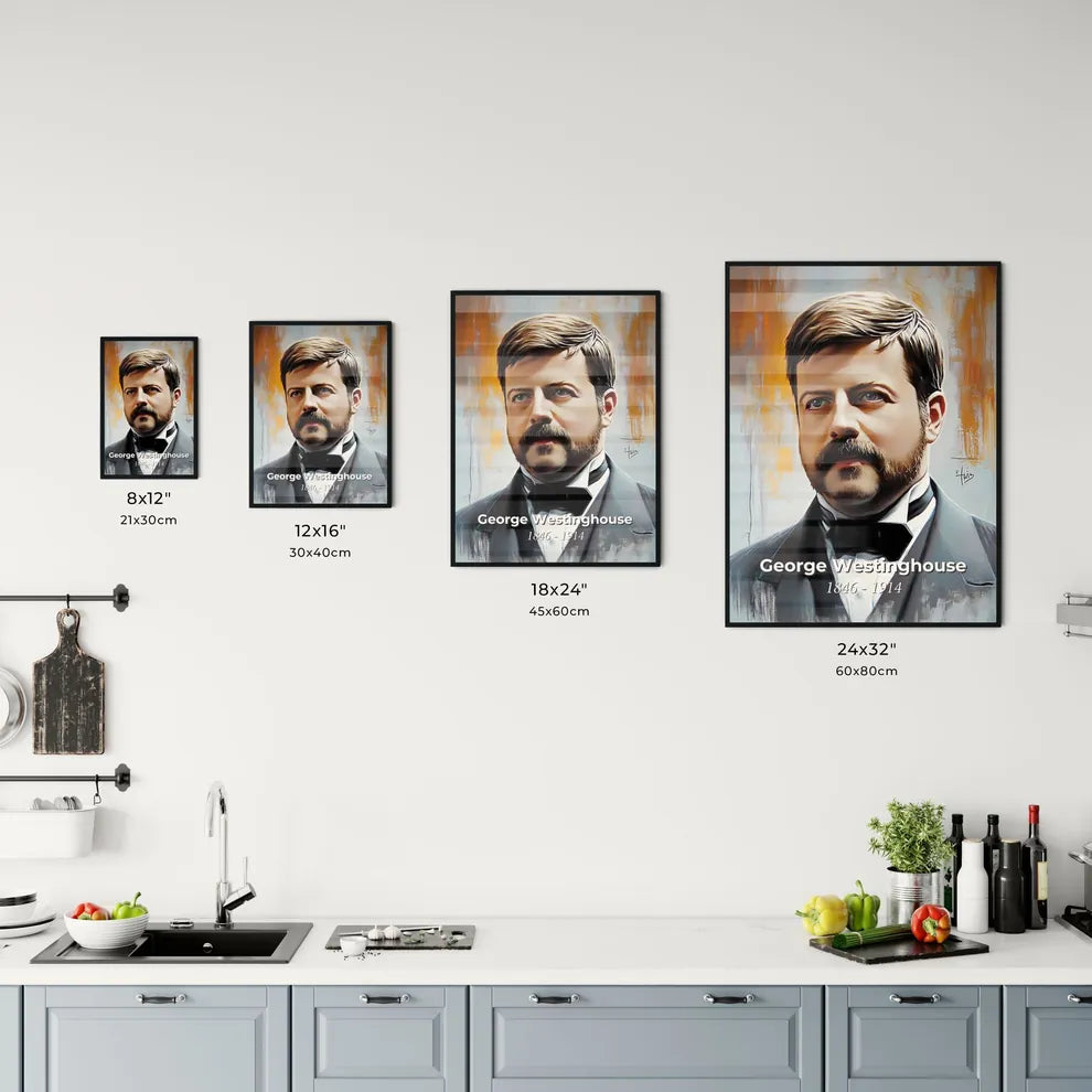 Portrait of George Westinghouse Size Chart