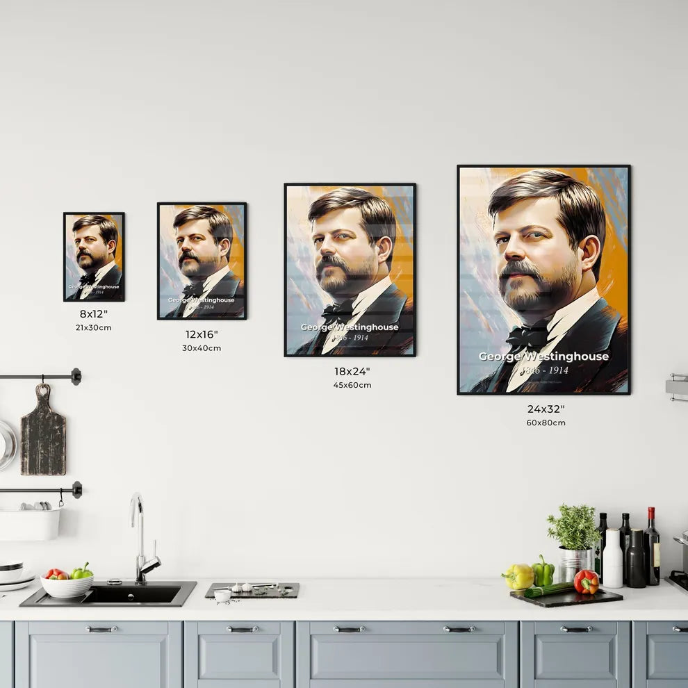 Portrait of George Westinghouse Size Chart