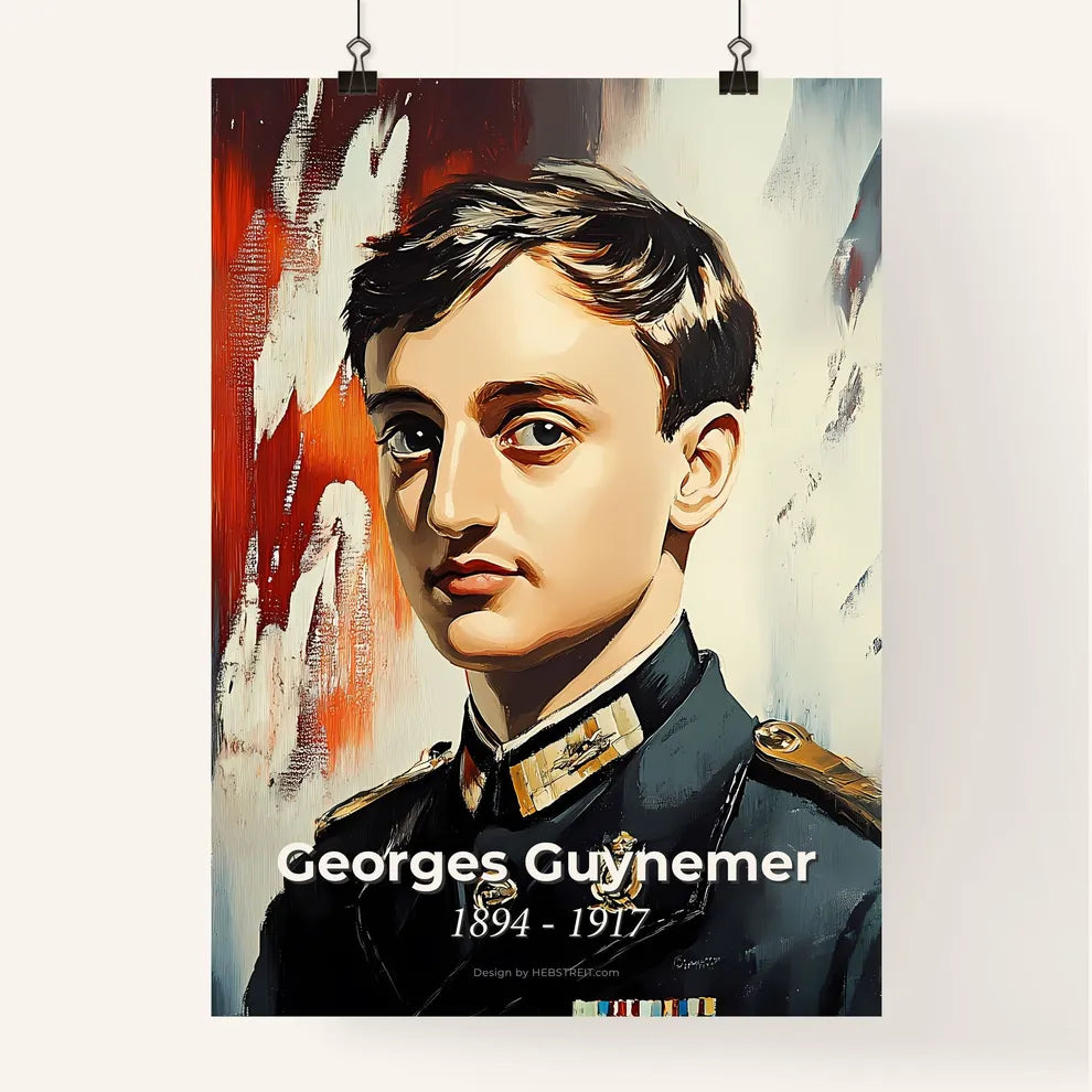 Portrait of Georges Guynemer Poster