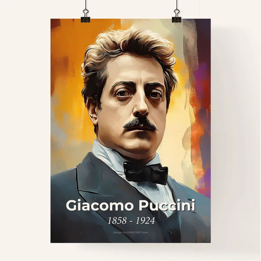 Portrait of Giacomo Puccini Poster