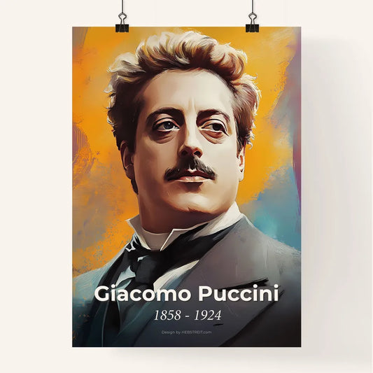 Portrait of Giacomo Puccini Poster