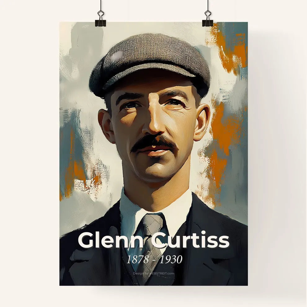 Portrait of Glenn Curtiss Poster