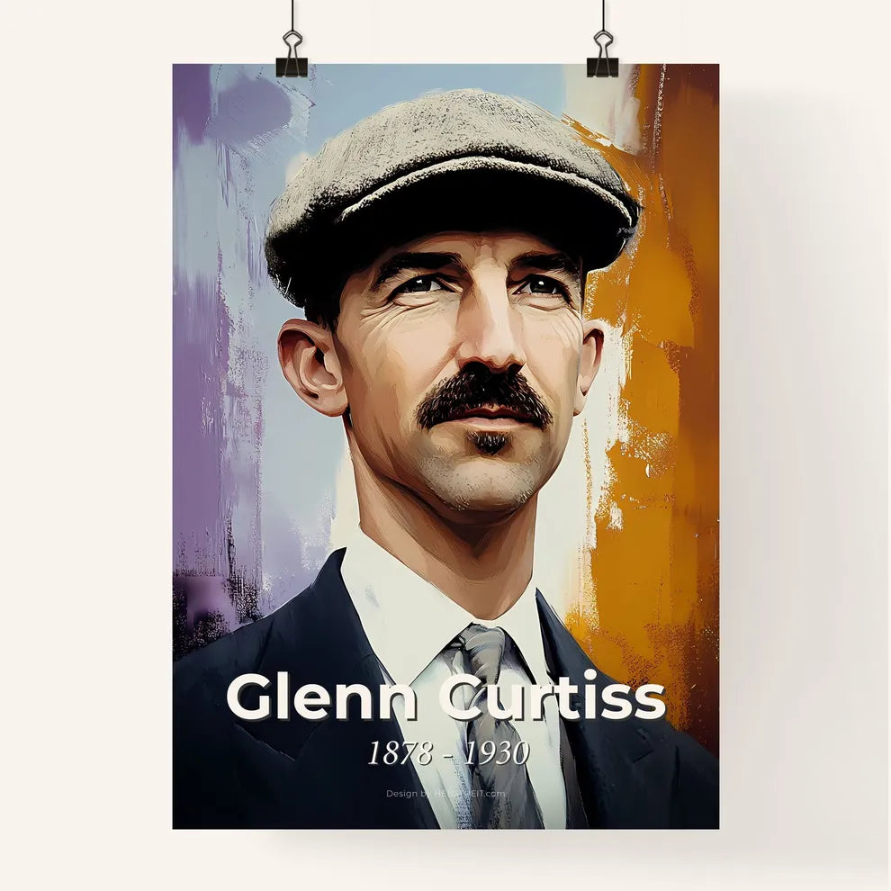 Portrait of Glenn Curtiss Poster