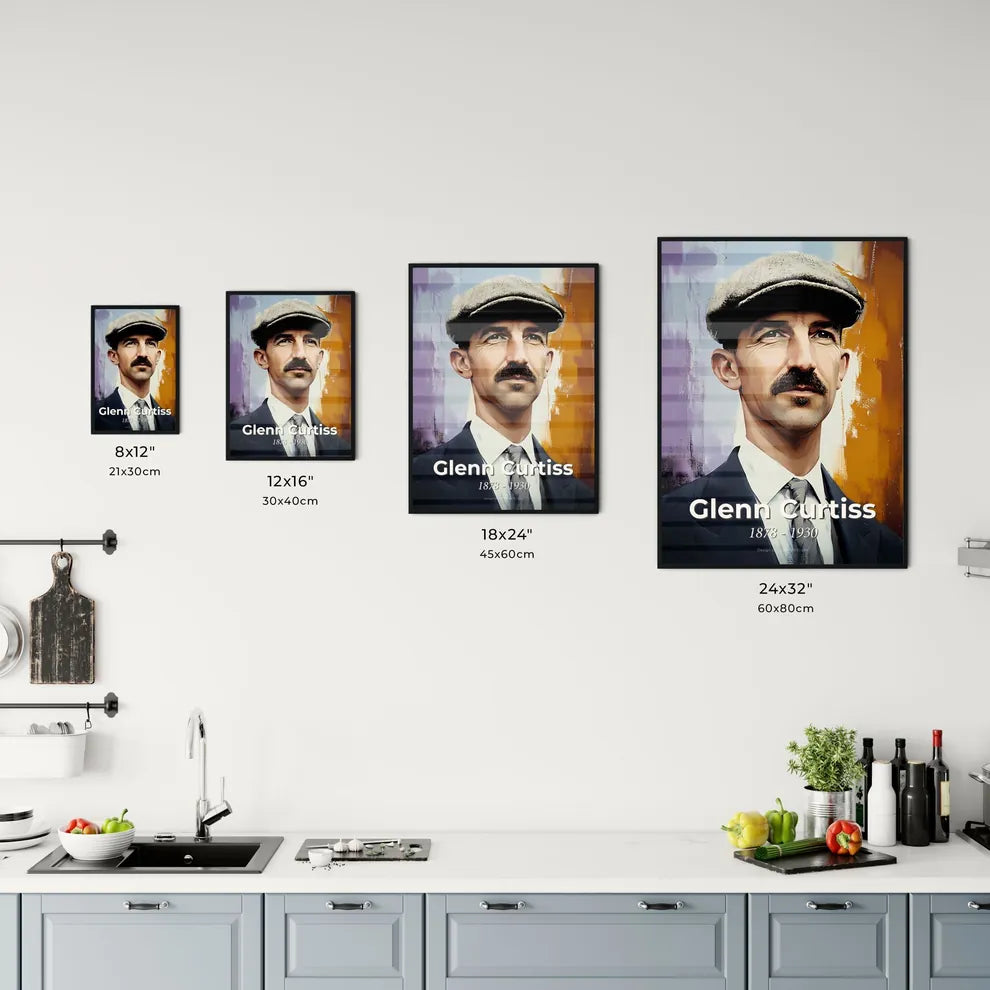 Portrait of Glenn Curtiss Size Chart