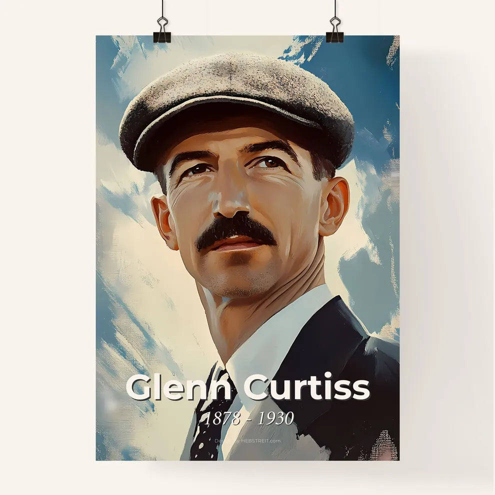 Portrait of Glenn Curtiss Poster