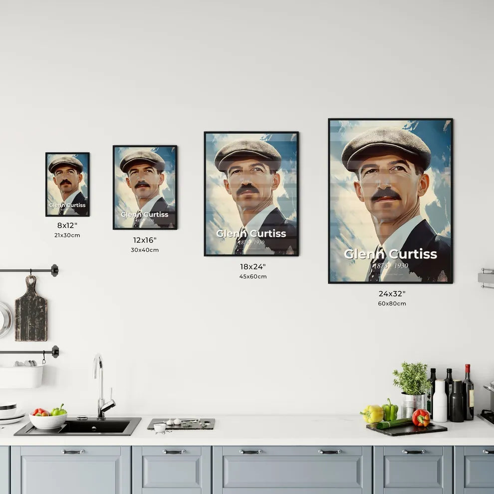 Portrait of Glenn Curtiss Size Chart