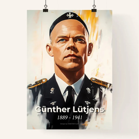 Portrait of Günther Lütjens Poster