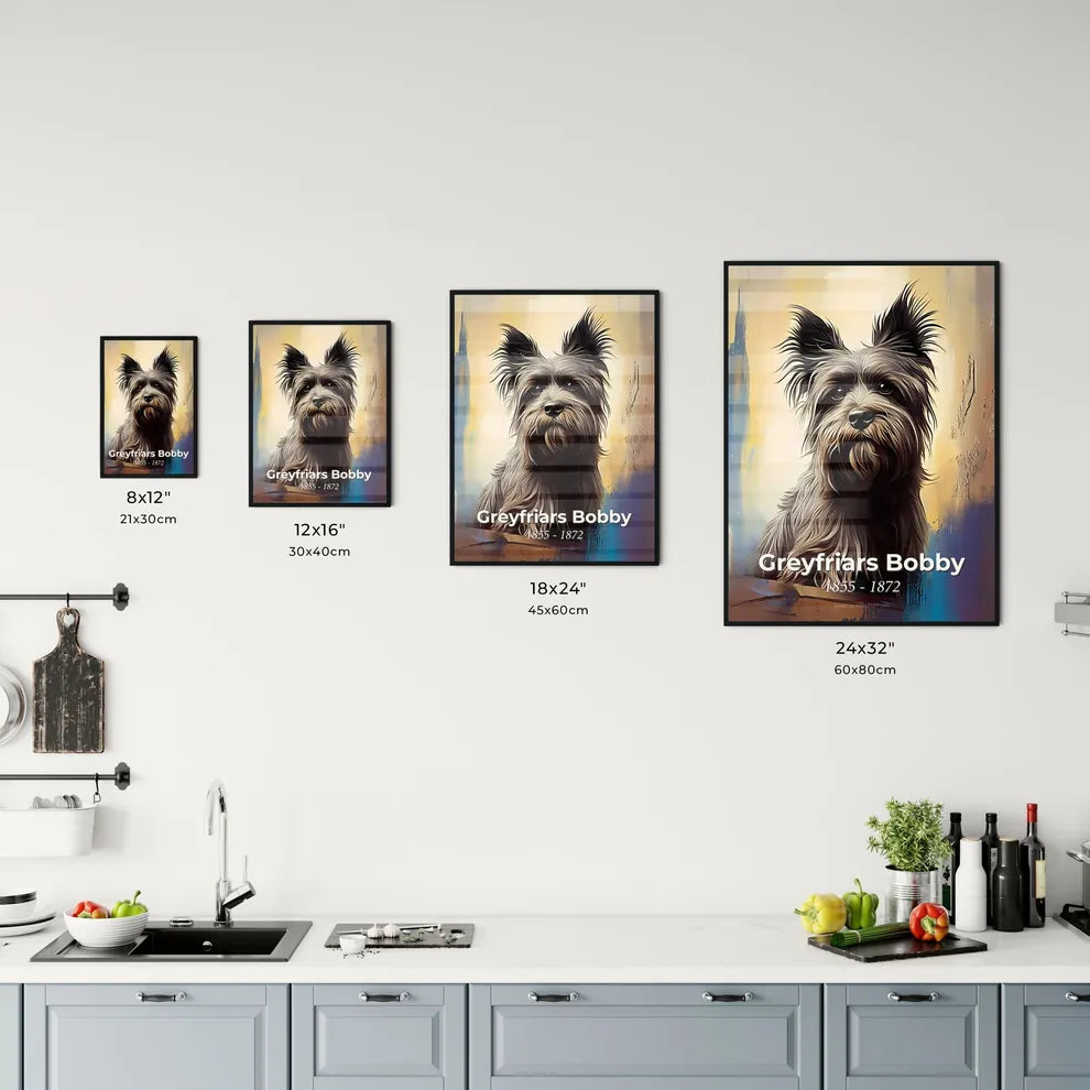 Portrait of Greyfriars Bobby Size Chart