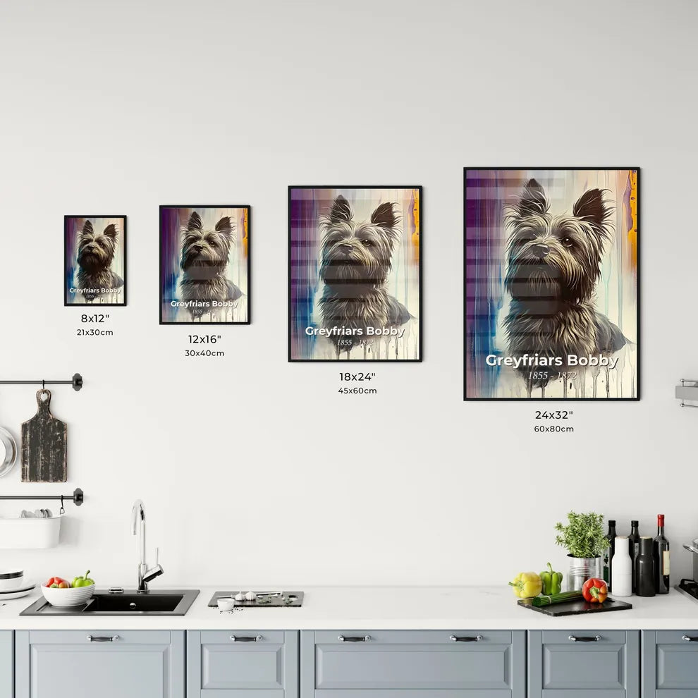Portrait of Greyfriars Bobby Size Chart