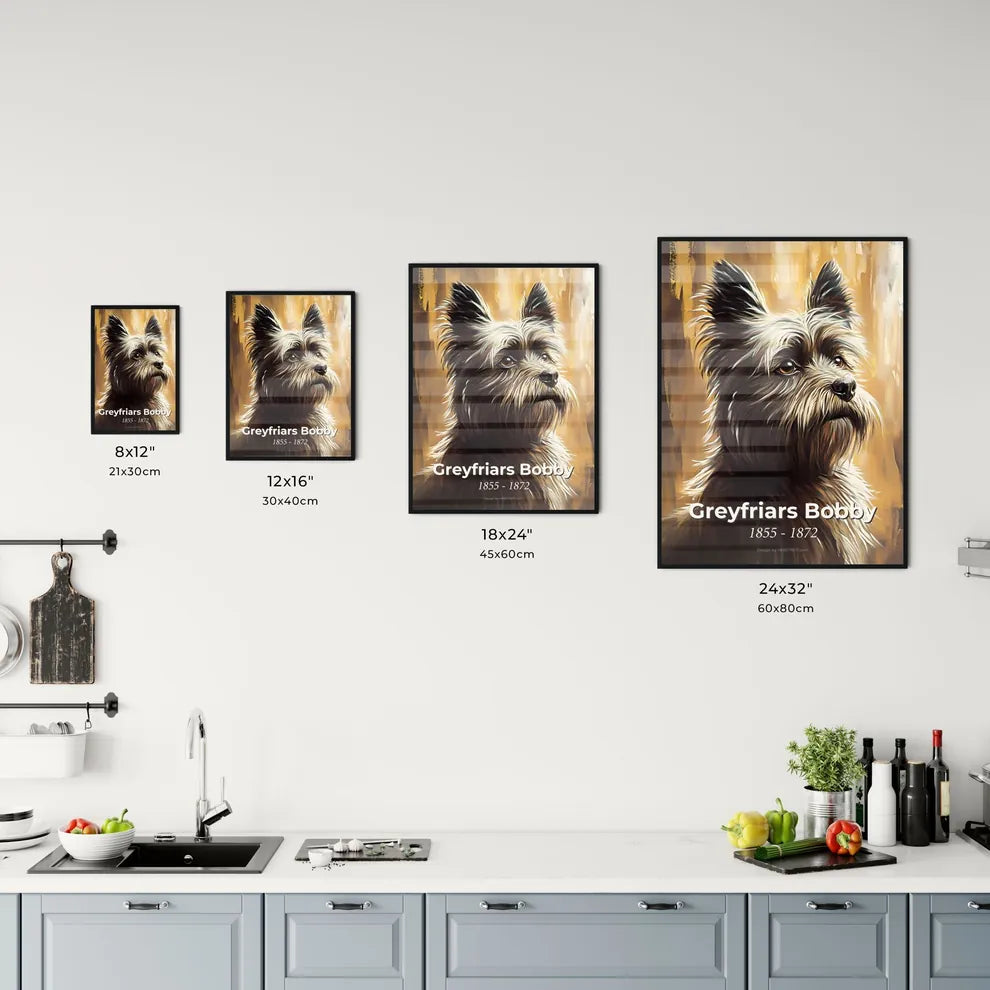 Portrait of Greyfriars Bobby Size Chart