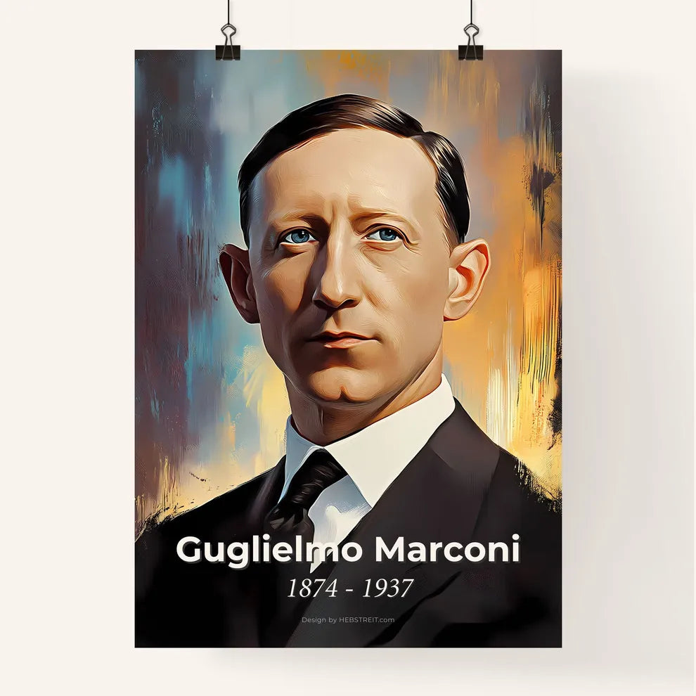 Portrait of Guglielmo Marconi Poster