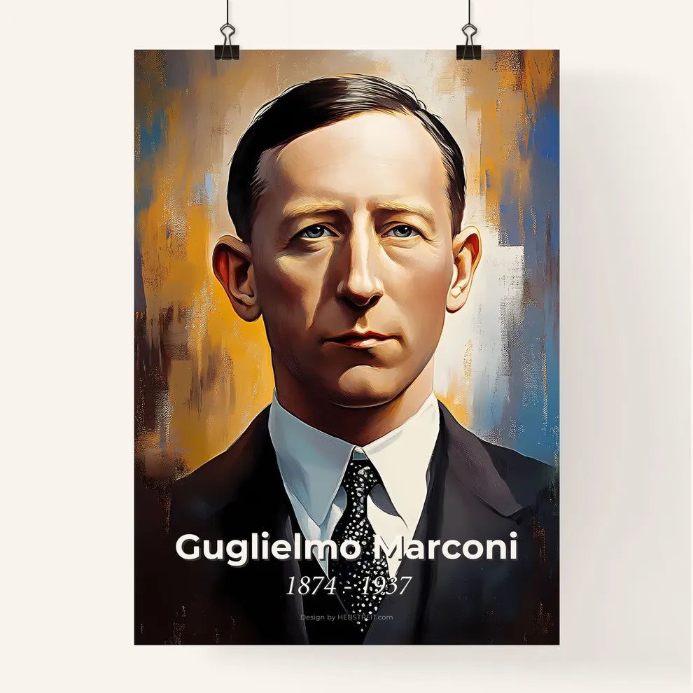 Portrait of Guglielmo Marconi Poster