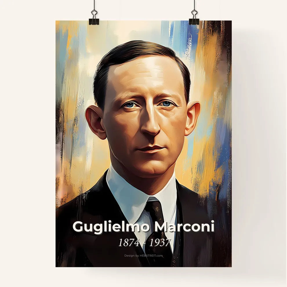 Portrait of Guglielmo Marconi Poster
