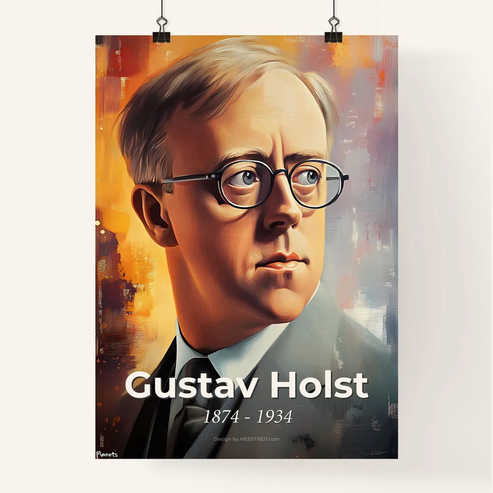 Portrait of Gustav Holst Poster
