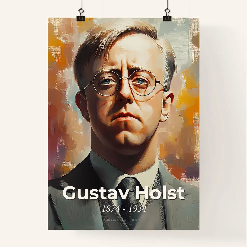 Portrait of Gustav Holst Poster