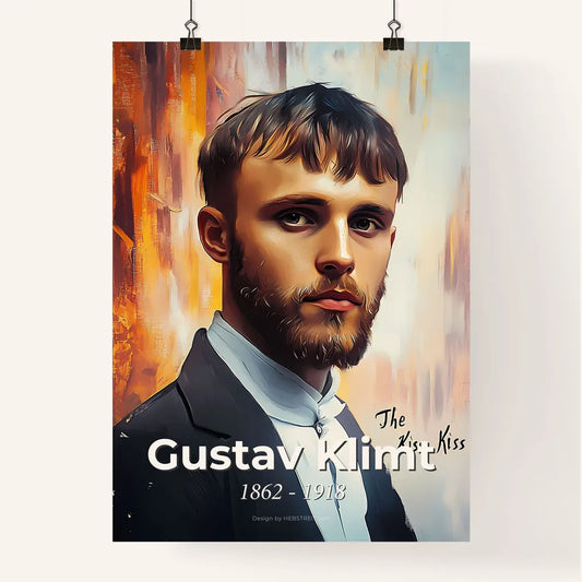 Portrait of Gustav Klimt Poster