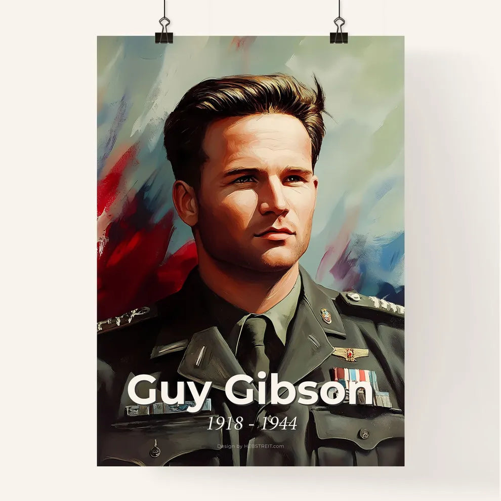 Portrait of Guy Gibson Poster