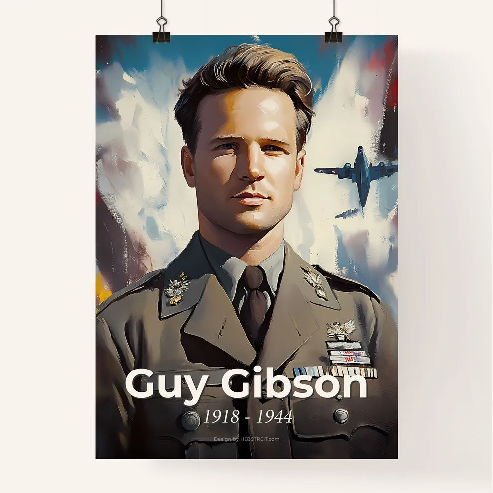 Portrait of Guy Gibson Poster