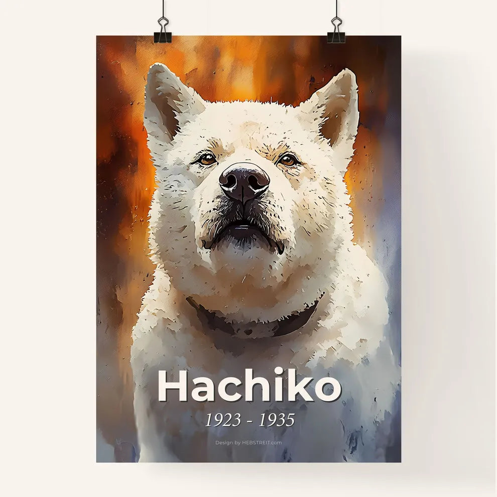Portrait of Hachiko Poster