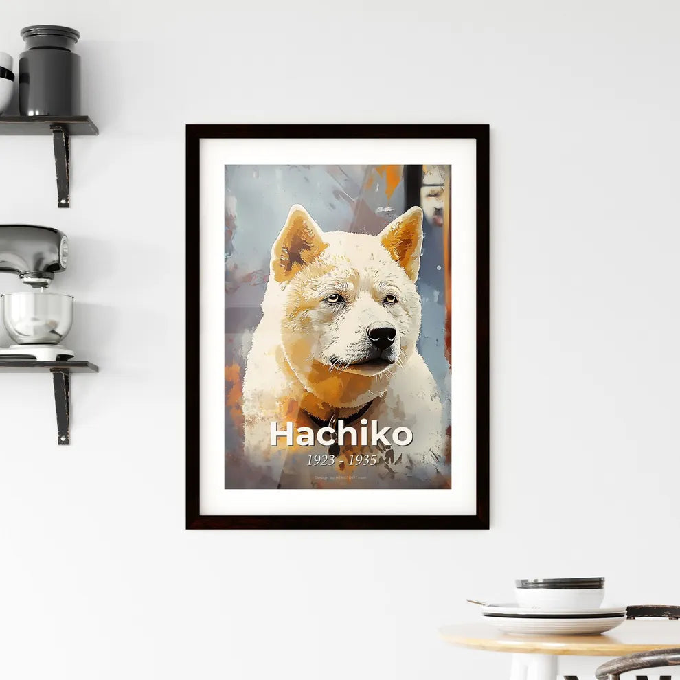 Portrait of Hachiko Framed Print