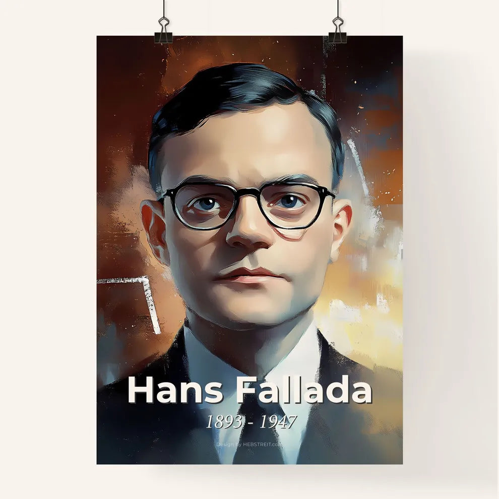 Portrait of Hans Fallada Poster