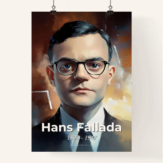 Portrait of Hans Fallada Poster