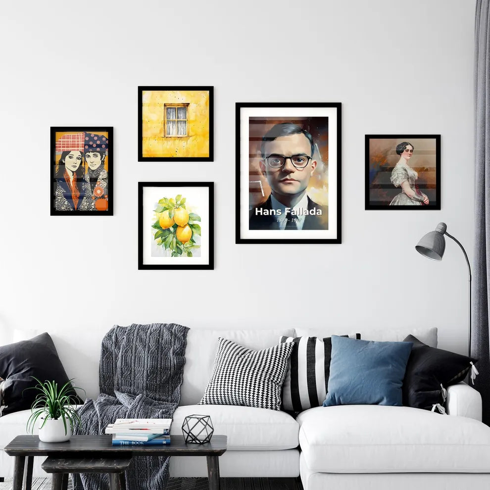 Portrait of Hans Fallada Wall Art