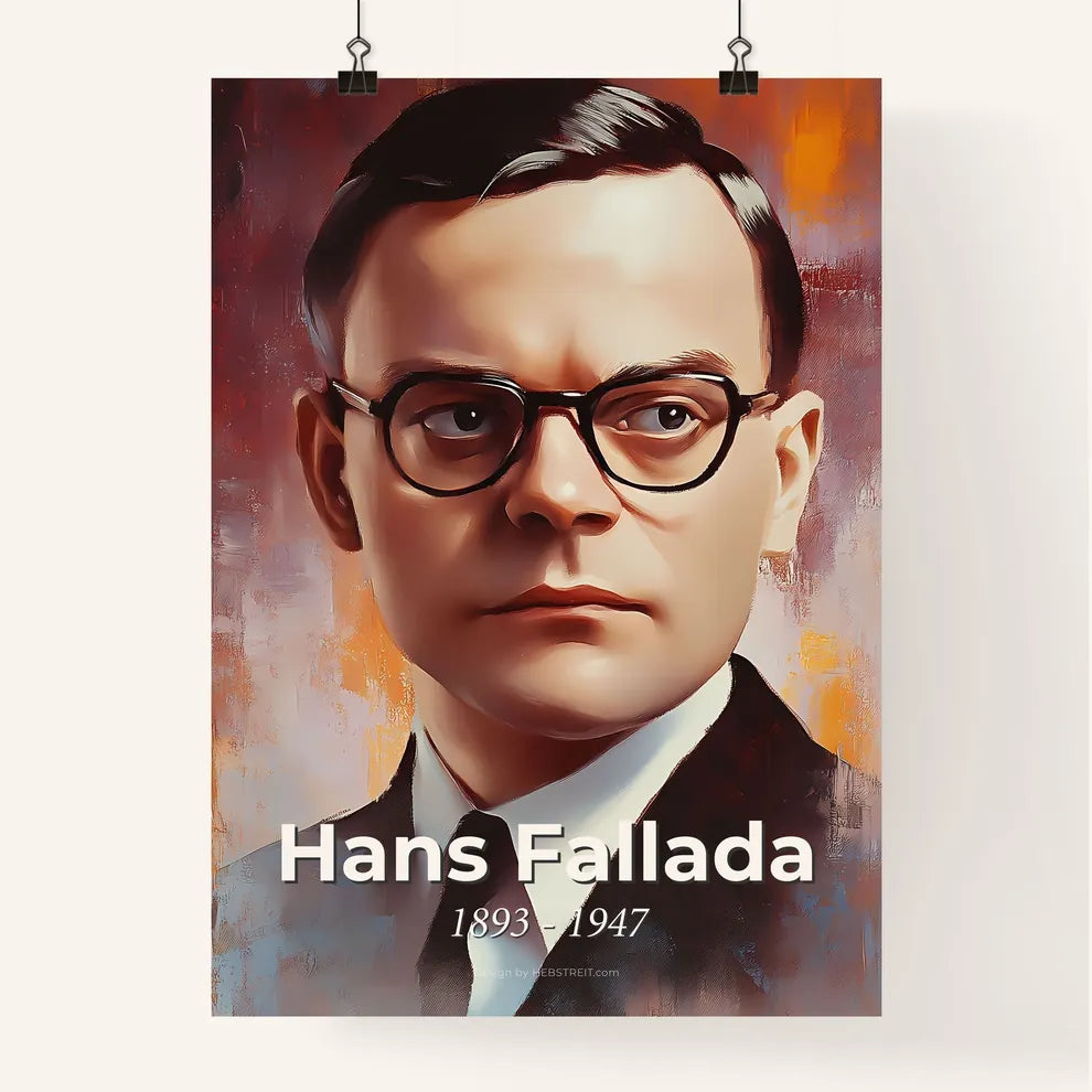 Portrait of Hans Fallada Poster
