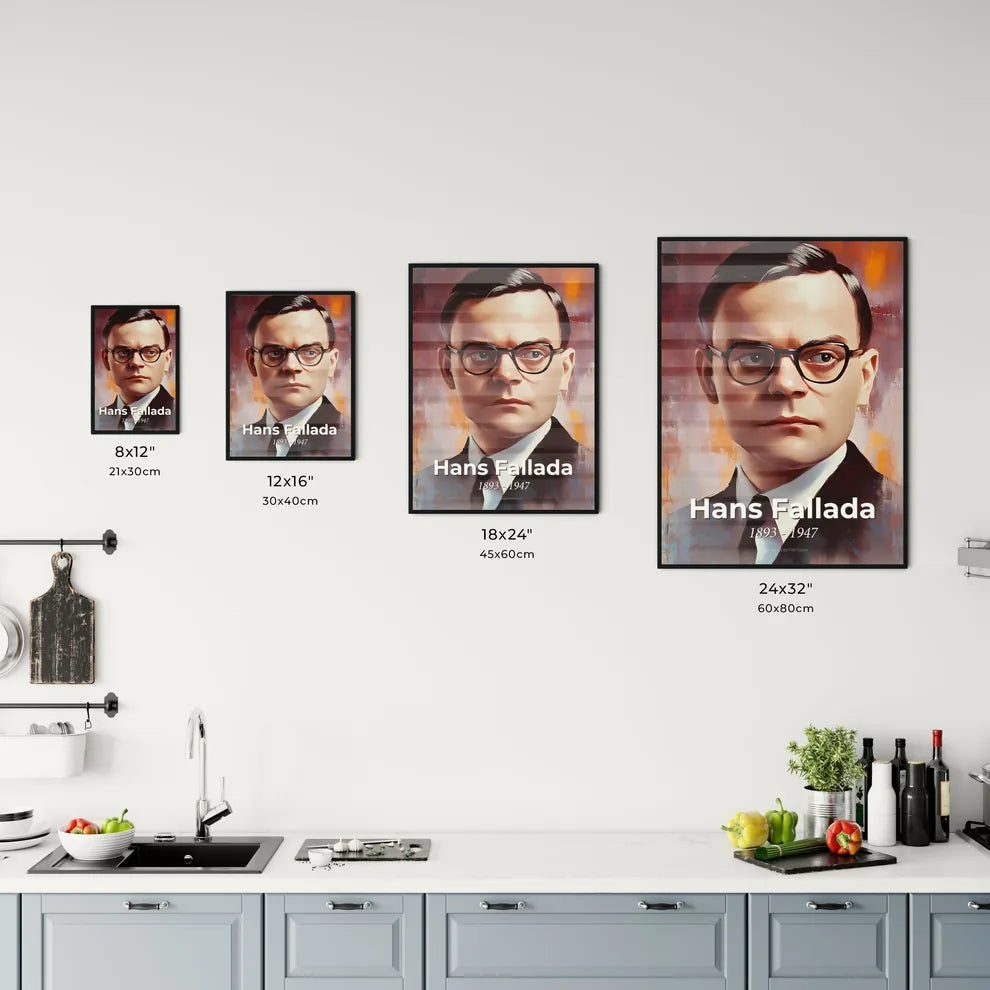Portrait of Hans Fallada - Kitchen Hangings