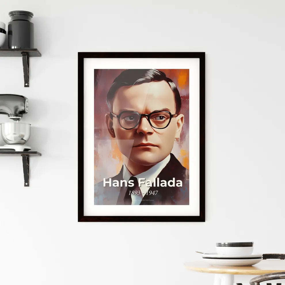 Portrait of Hans Fallada Framed Print