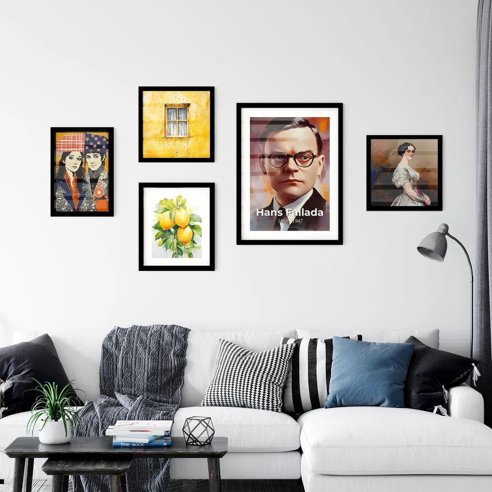 Portrait of Hans Fallada Wall Art