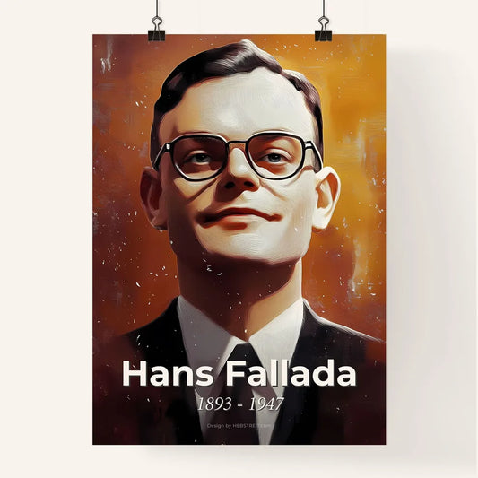 Portrait of Hans Fallada Poster