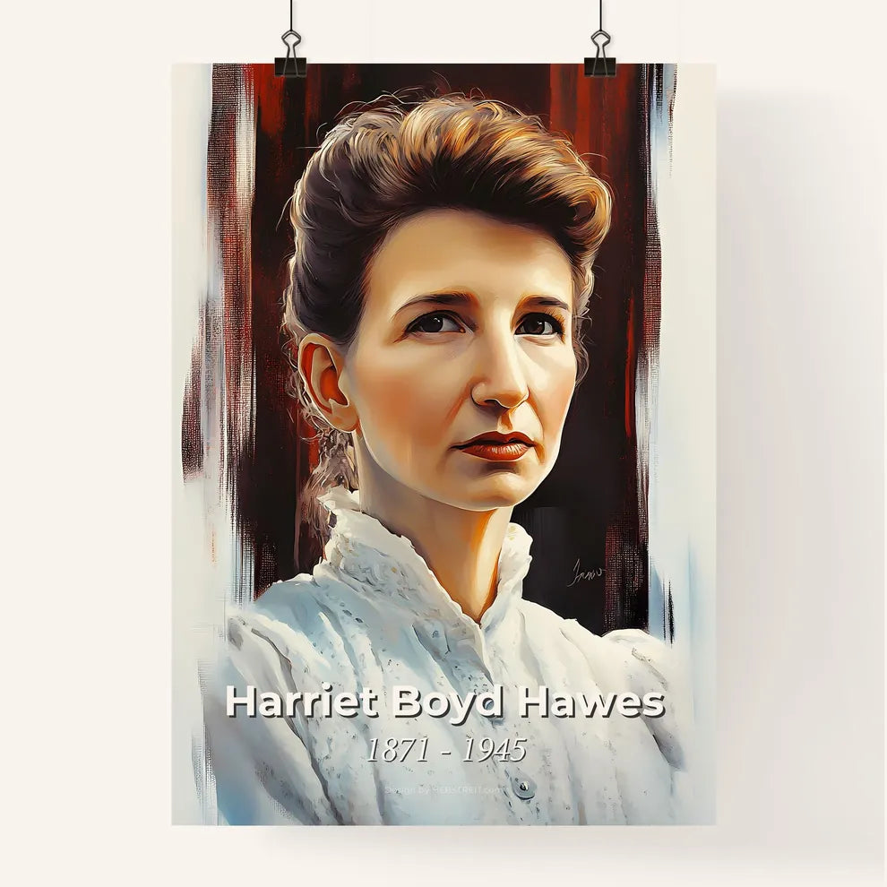Portrait of Harriet Boyd Hawes Poster