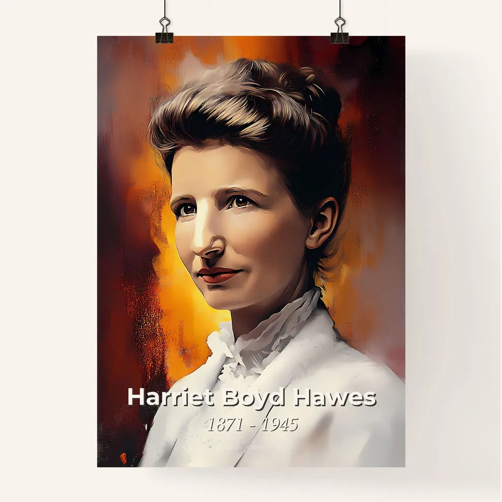 Portrait of Harriet Boyd Hawes Poster