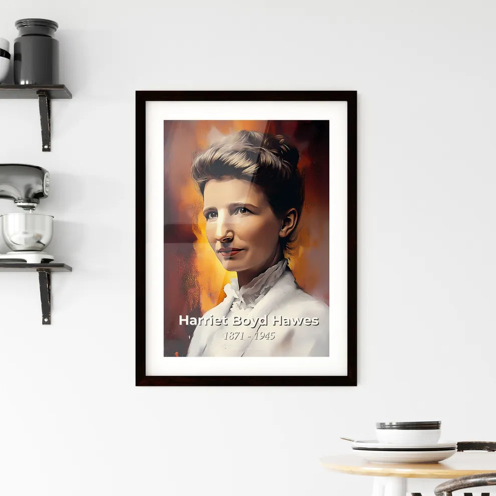 Portrait of Harriet Boyd Hawes Framed Print