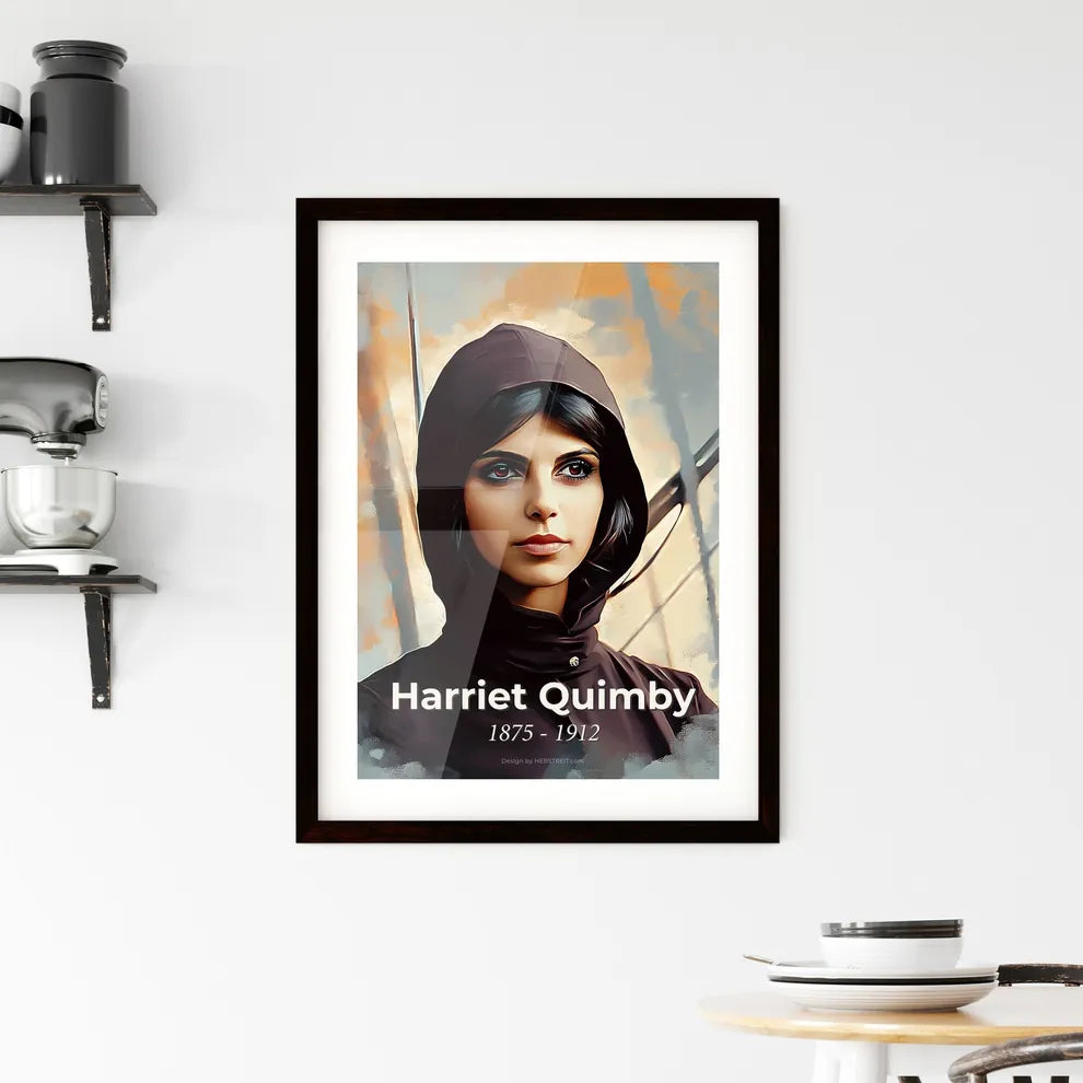 Portrait of Harriet Quimby Framed Print