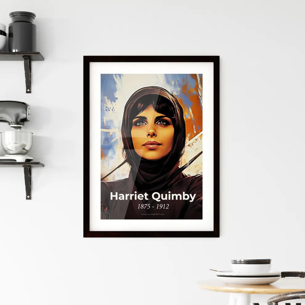 Portrait of Harriet Quimby Framed Print