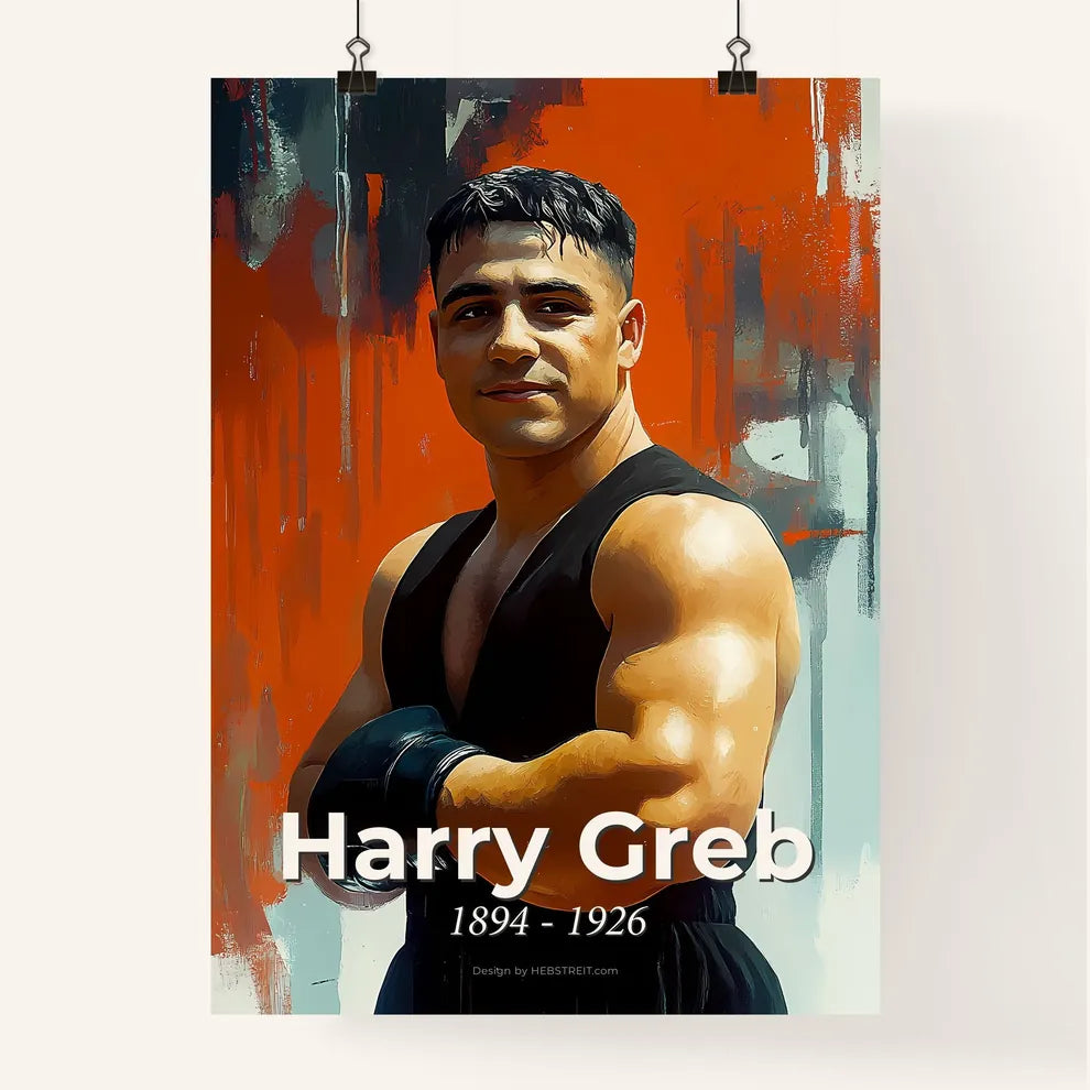 Portrait of Harry Greb Poster